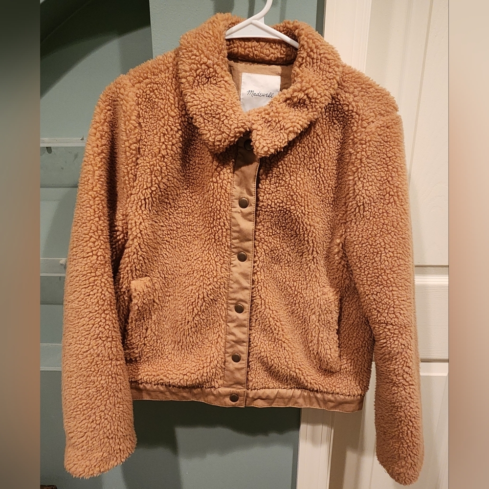 Madewell High Pile Fleece Portland Jacket Size Medium